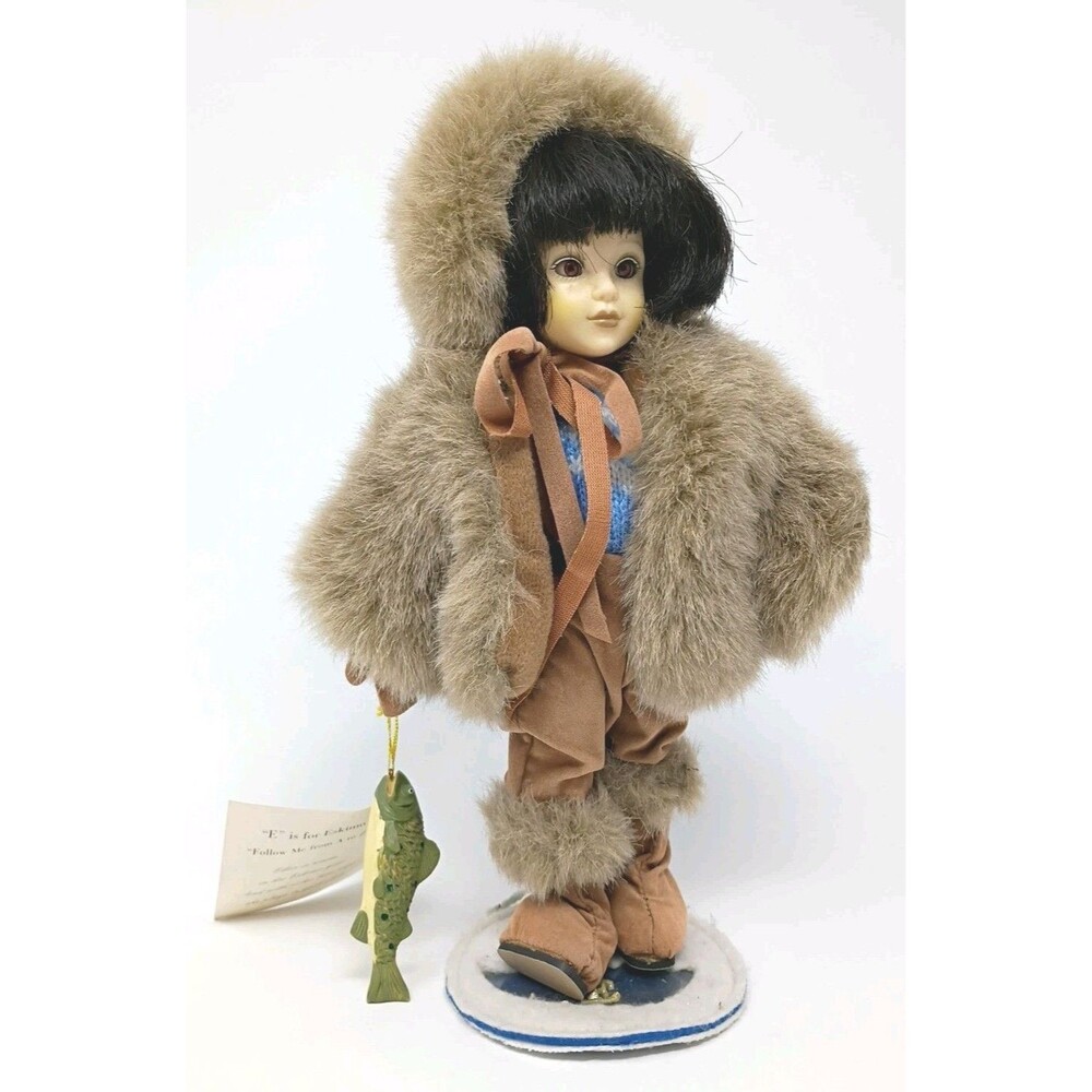 ELKIE ESKIMO Candy Spelling Fantasy Doll 11" with Stand-No Box